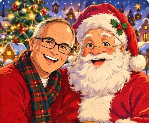 Japanese anime Christmas example